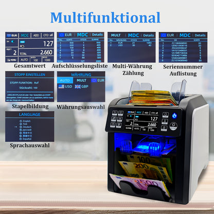 BEITZ BS-950A Geldzählmaschine | Wertzähler | Geldscheinprüfer