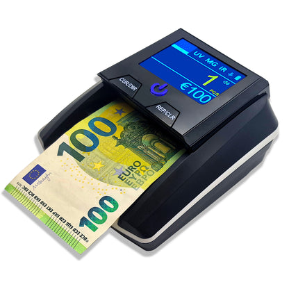 BEITZ BS-136T automatischer Geldscheinprüfer Gerät Falschgeldprüfgerät Banknotenprüfer & Geldzählmaschine Währungszähler mit Akku Geldprüfer und Zähler