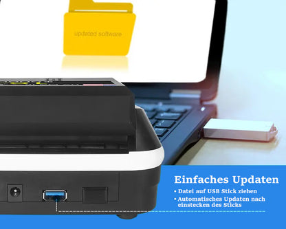 beitz bs136t geldscheinpruefer updatefunktion ueber usb stick automatische software aktualisierung fuer neue euro serien