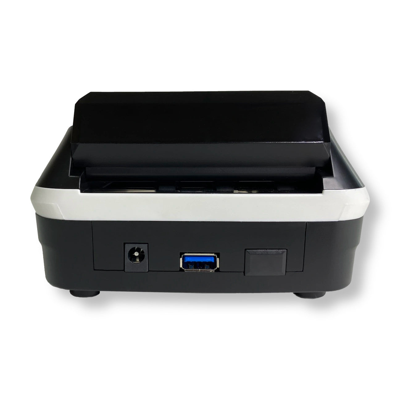 beitz bs136t falschgeldpruefer rueckansicht anschluesse netzteil usb update port professionelles pruefgeraet fuer euro banknoten