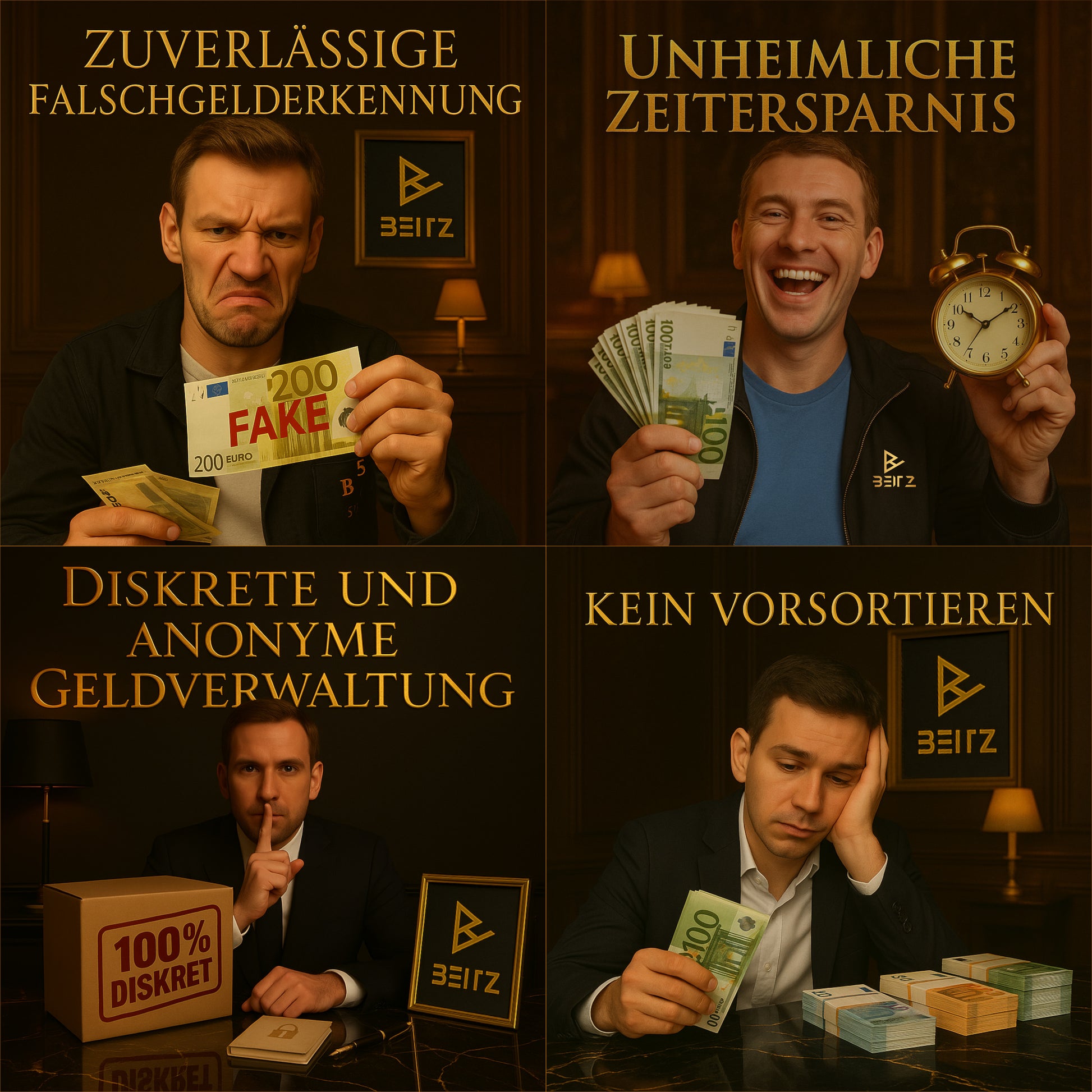beitz bs910a lifestyle bild geldzaehlmaschine falschgelderkennung zeitersparnis diskret anonym kein vorsortieren banknotenzaehler
