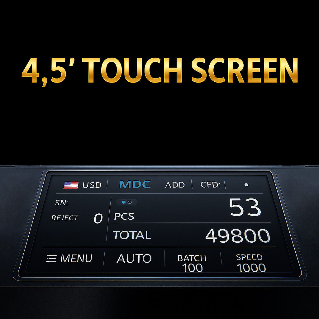 beitz bs910a geldzaehlmaschine touchscreen 4 5 zoll display benutzerfreundlich intuitives menue banknotenzaehler professionell