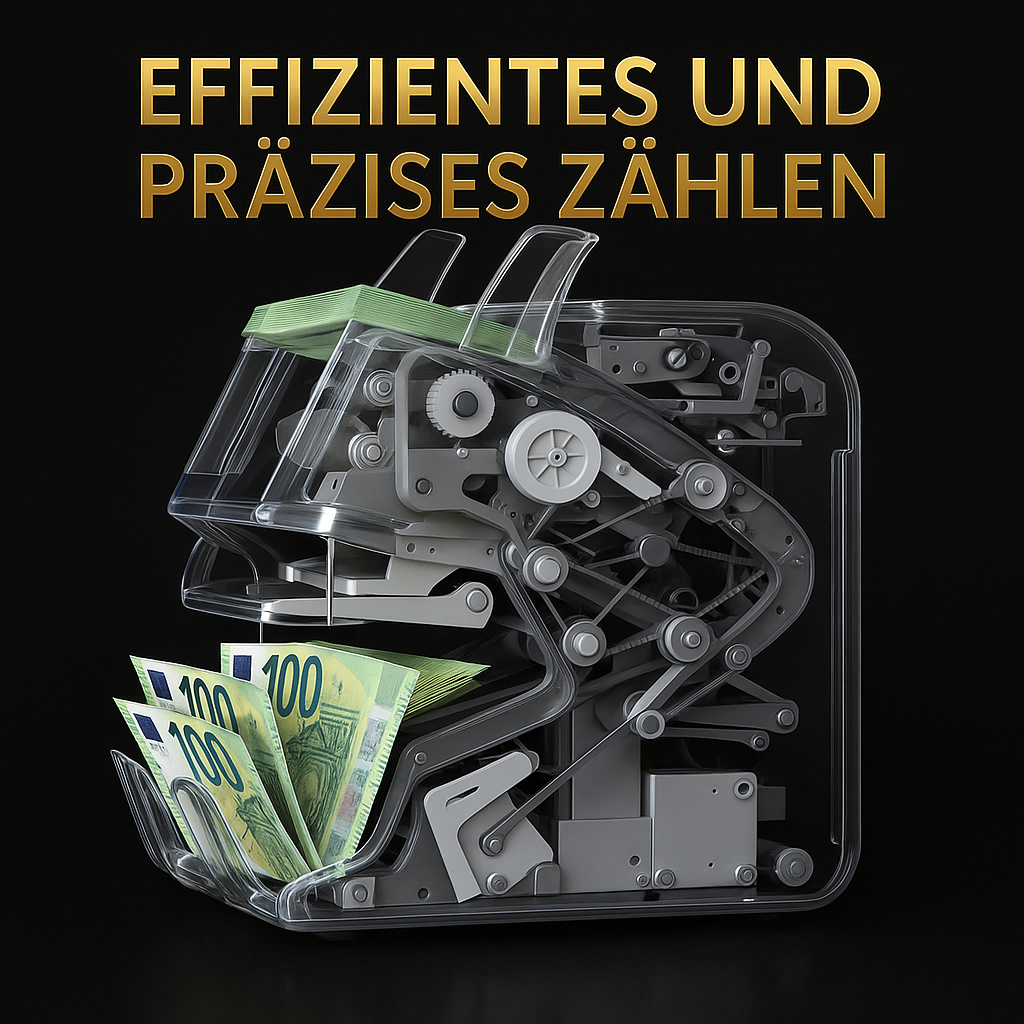 BEITZ BS-950A Geldzählmaschine mit Hochpräzisions-Mechanik für effizientes und präzises Zählen von Banknoten nach EZB-Standard
